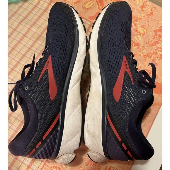 Brooks Mens Ghost 11 1102881D428 Blue Red Running Shoes Sneakers Size 12.5 D GUC - Picture 7 of 16